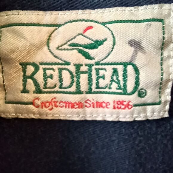 REDHEAD Cotton Button Down Shirt Short Sleeve Dark Navy Denim Men Tall Size 2XLT - Picture 5 of 10